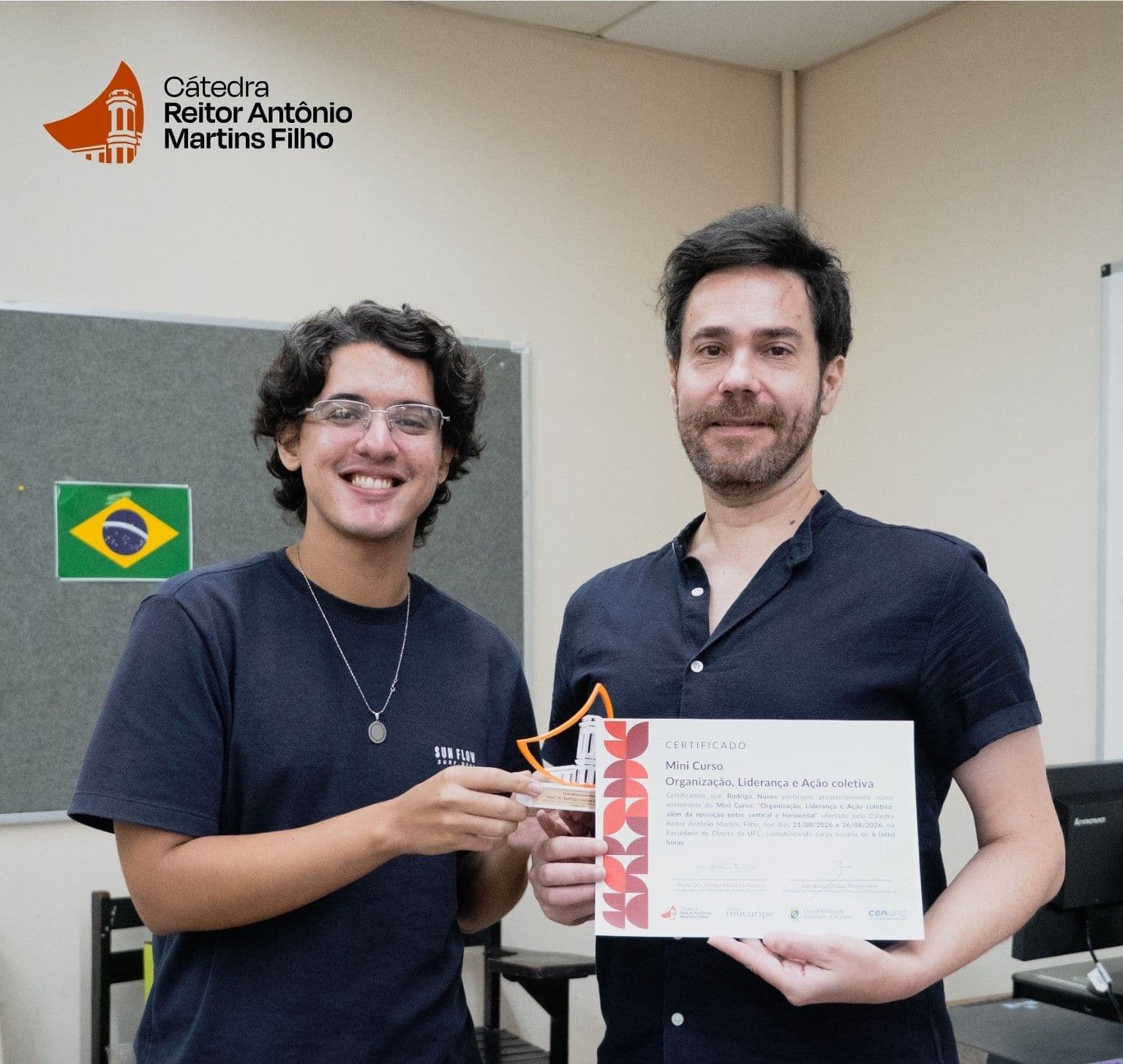 Cátedra Reitor Antônio Martins Filho promove minicurso com o tema "Organização, Liderança e Ação Coletiva: além da oposição entre vertical e horizontal"
